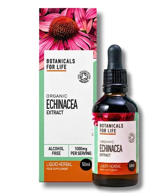 Botanicals For Life bio extrakt z kořene třapatky nachové Echinacea purpurea